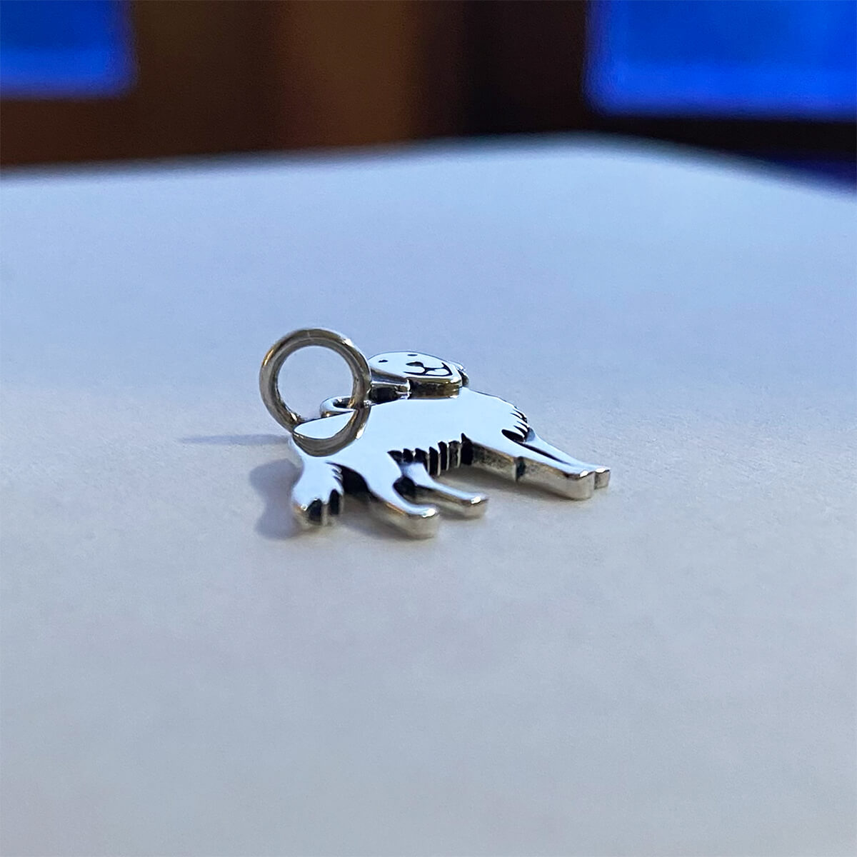 Sterling silver golden retriever pet dog charm from Charmarama charms