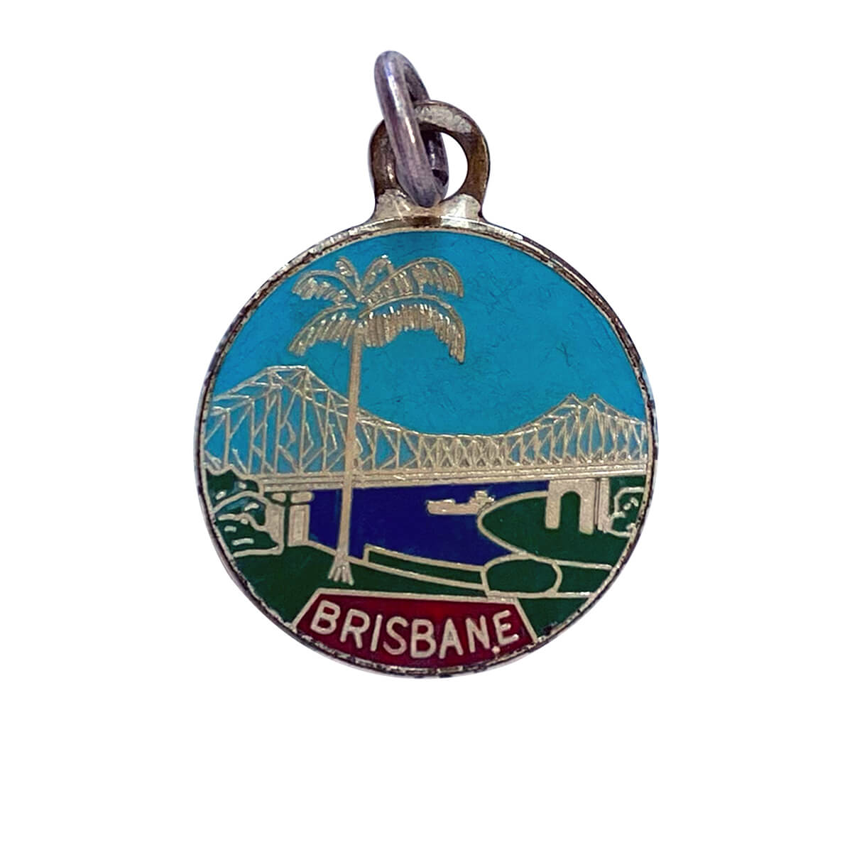 Vintage Brisbane travel souvenir bracelet charm or pendant