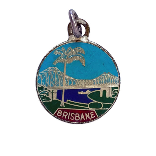 Vintage Brisbane travel souvenir bracelet charm or pendant