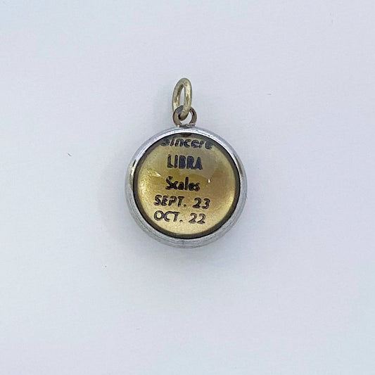 Vintage Essex Crystal Intaglio Charm Pisces Zodiac Pendant from Charmarama Charms