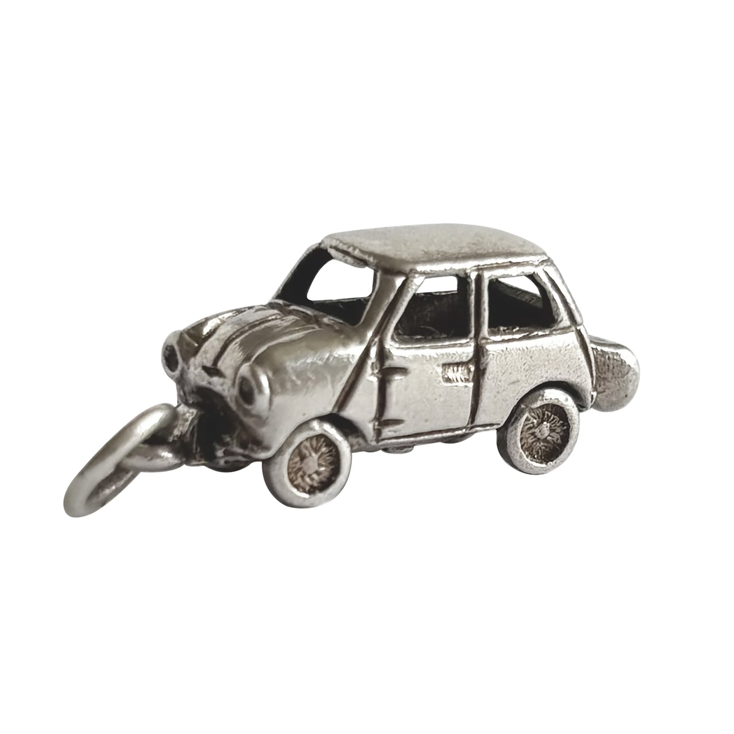 Vintage sterling silver opening mini car charm made by CHIM