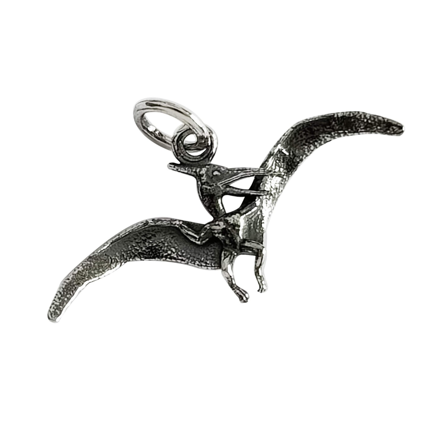 Pterodactyl Dinosaur Charm in Sterling Silver