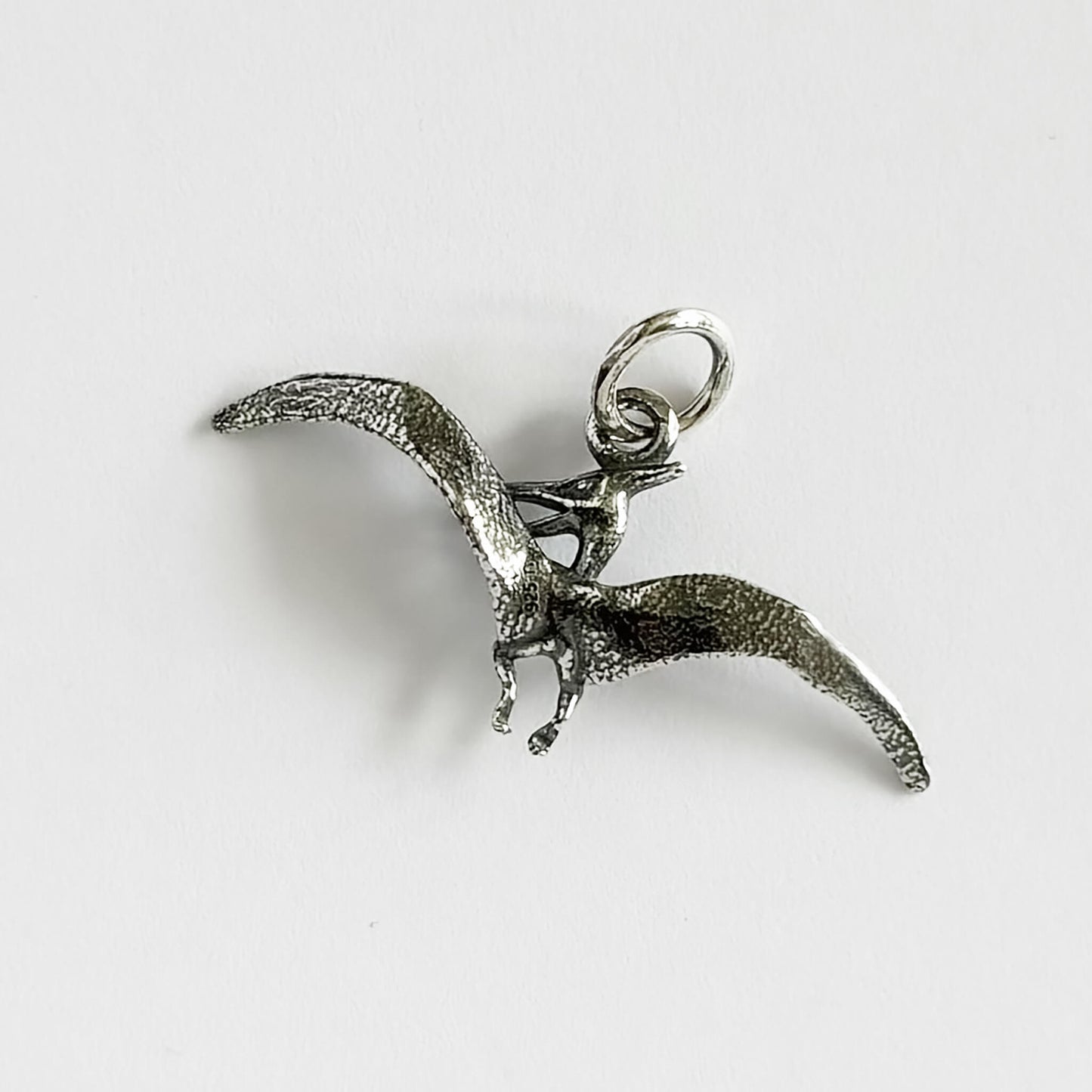 Pterodactyl Dinosaur Pendant in Sterling Silver