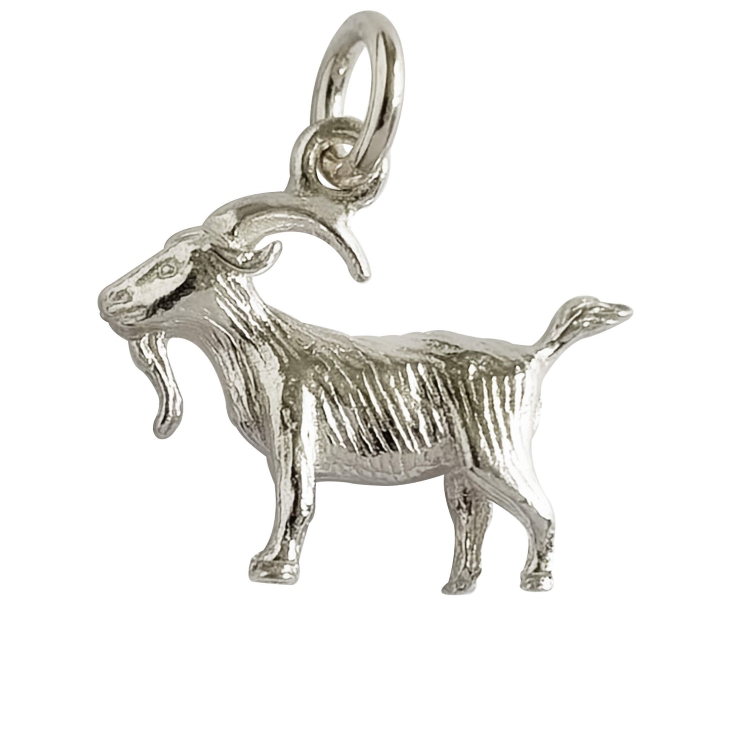 sterling silver goat charm