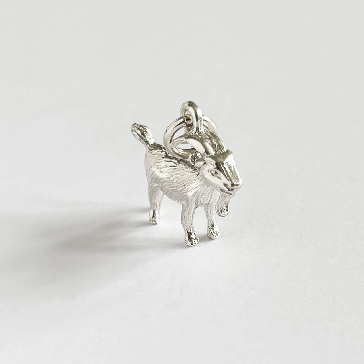 sterling silver zodiac Capricorn goat charm