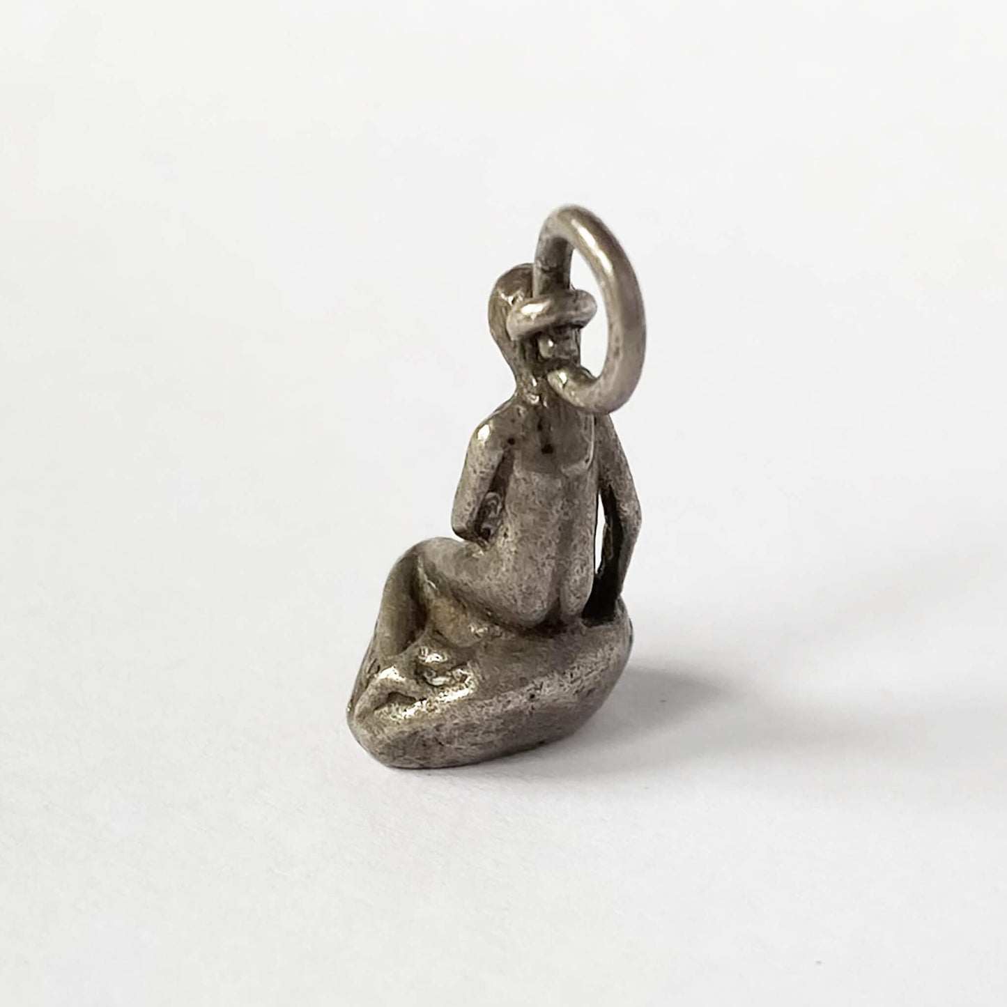 A vintage silver Copenhagen Little Mermaid bracelet charm
