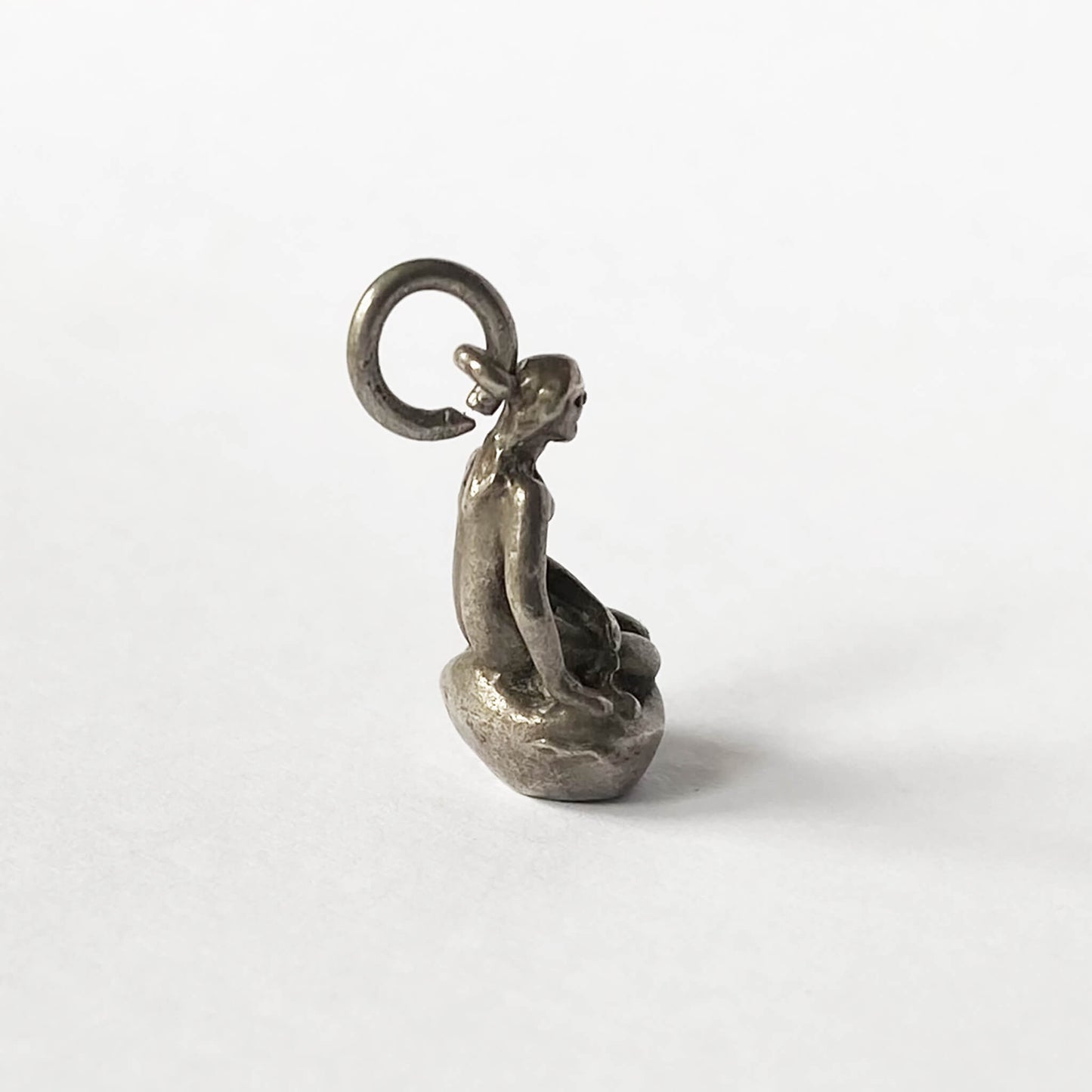 A vintage silver Denmark Little Mermaid bracelet charm
