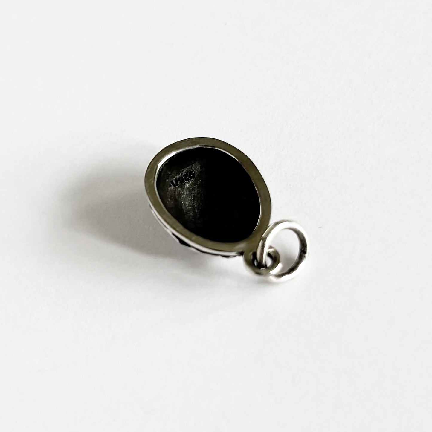 Sterling silver Egyptian scarab beetle charm