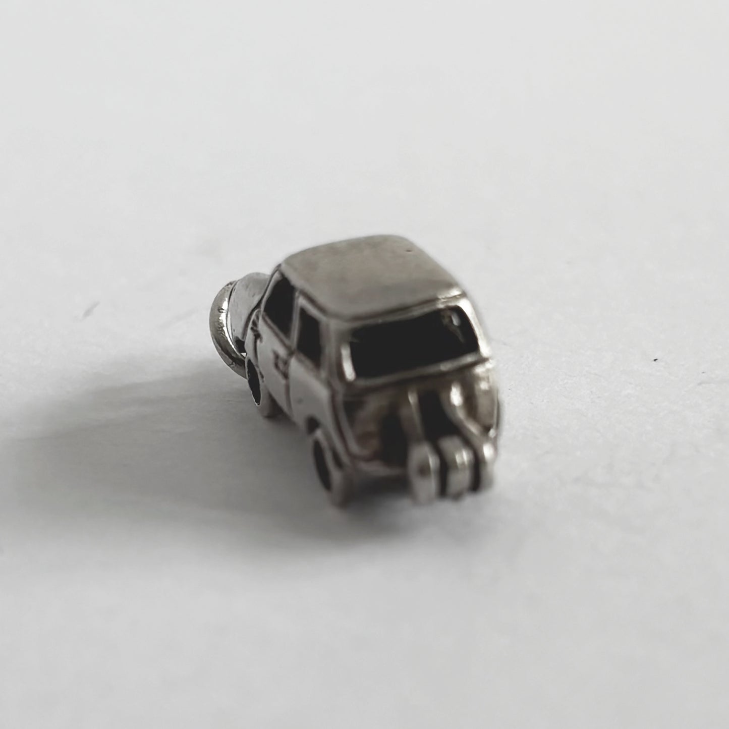Vintage CHIM mini car charm in sterling silver opens