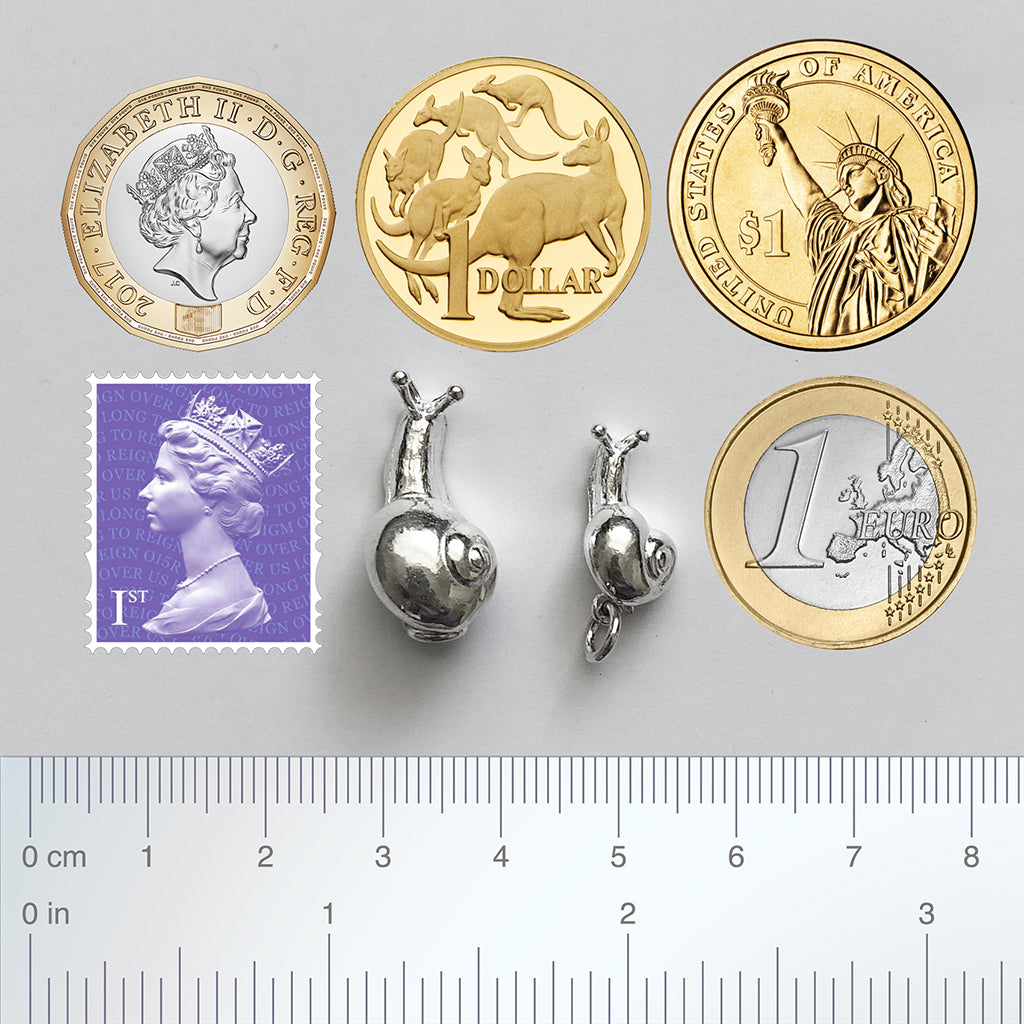 snail charm and pendant