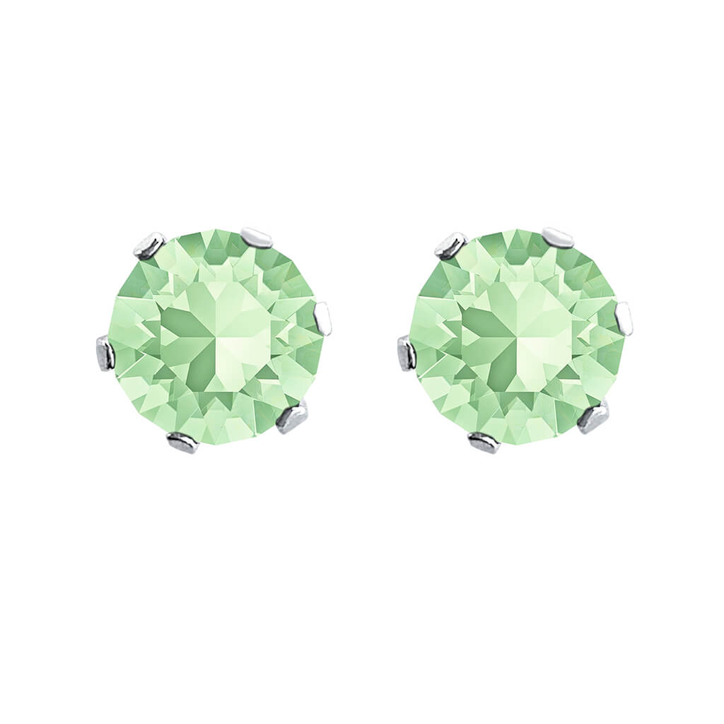 swarovski solitaire earrings | choice of colours chrysolite