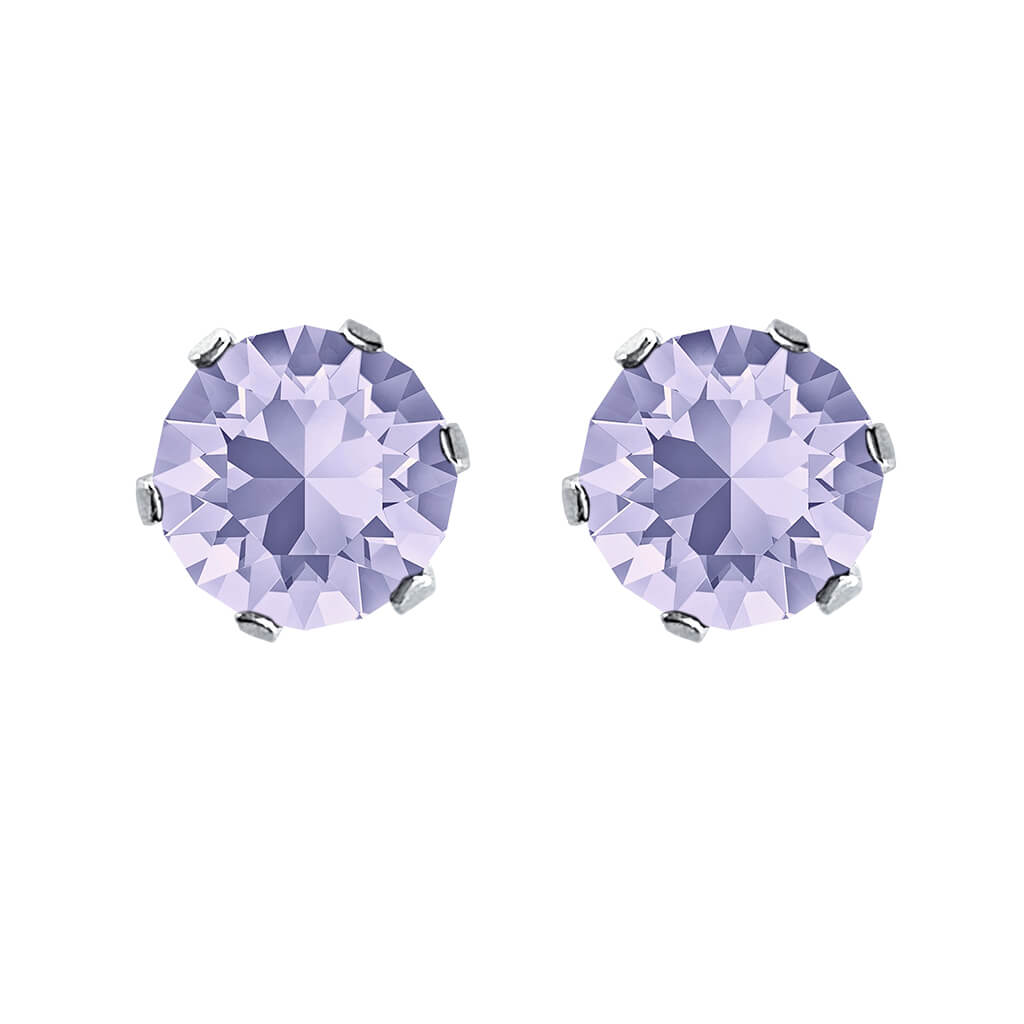 swarovski solitaire earrings | choice of colours provence lavender