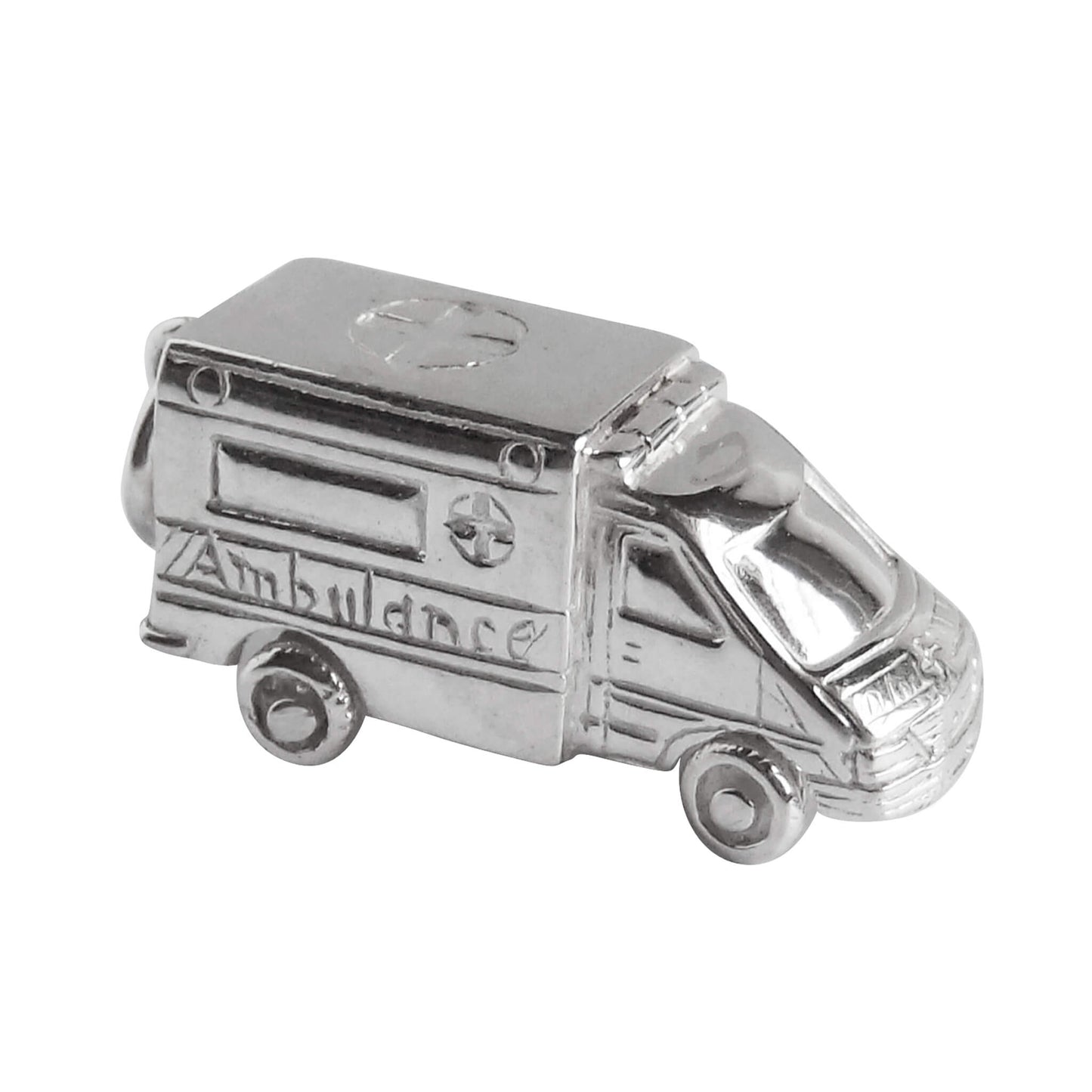 ambulance charm in sterling silver