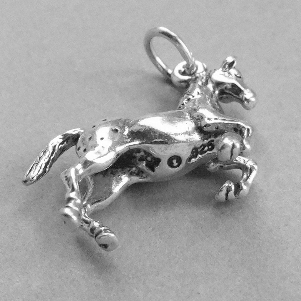 Appaloosa Horse Charm in Sterling Silver