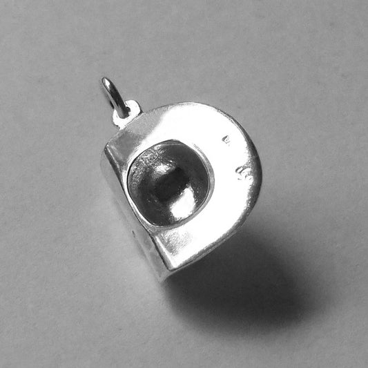 Sterling silver slouch hat charm