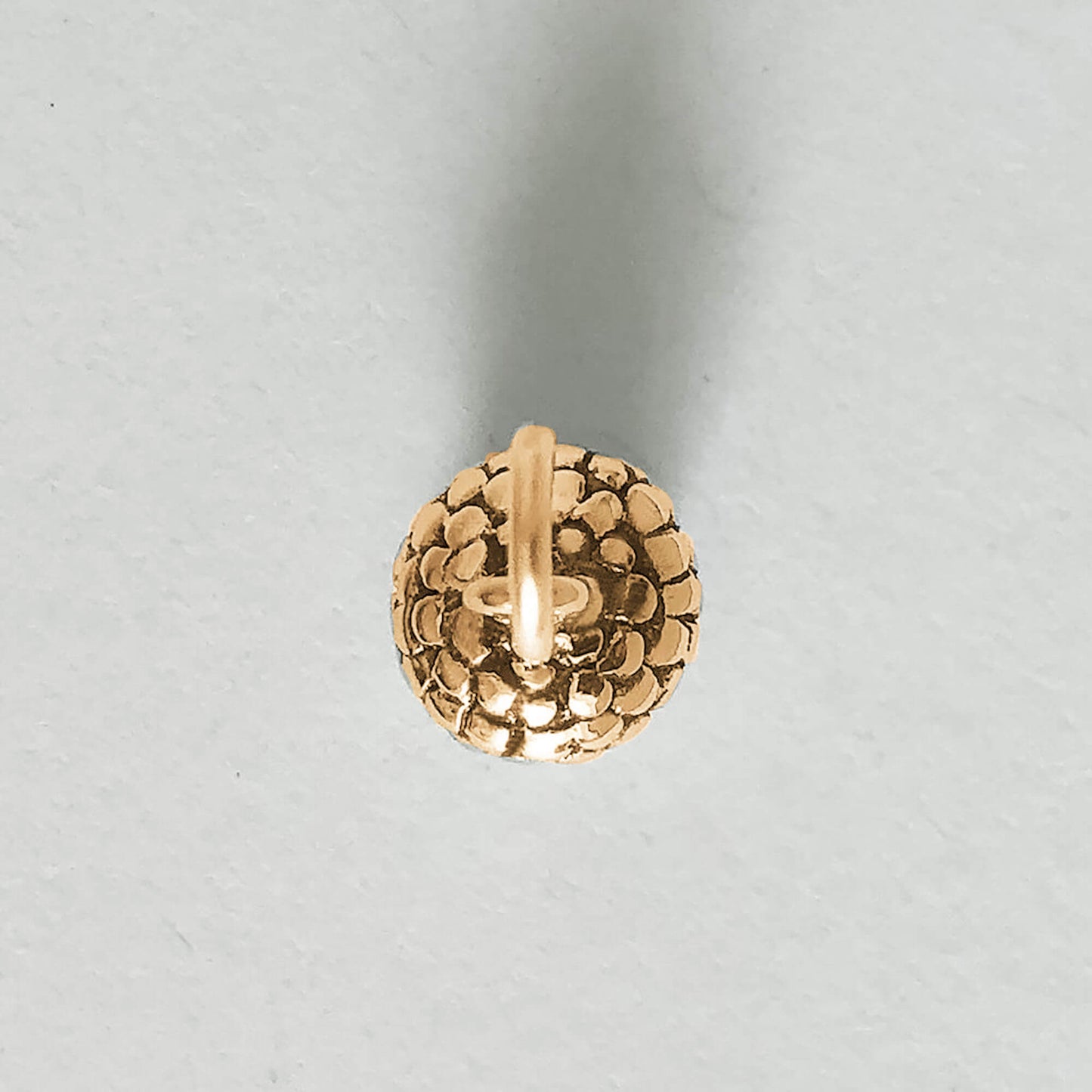 Acorn charm or pendant 3 Dimensional solid bronze