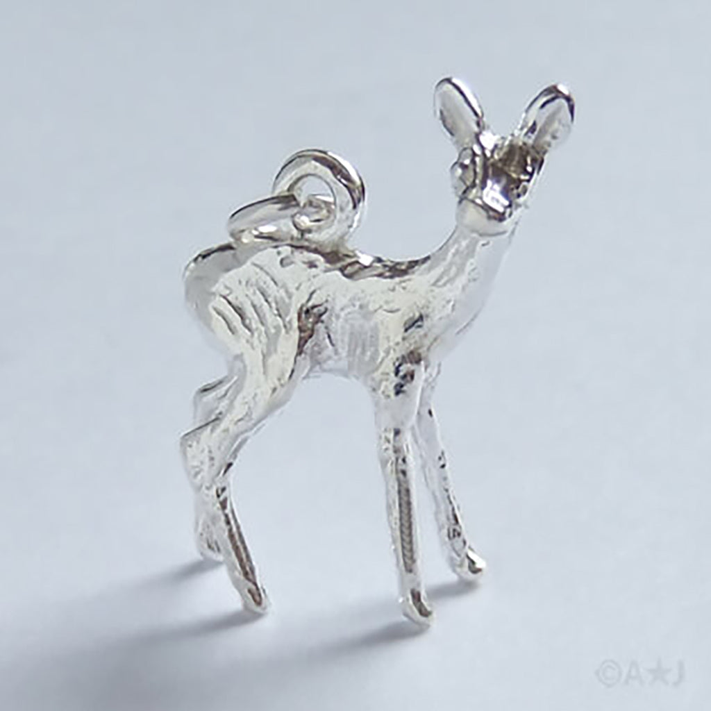 Sterling silver deer charm
