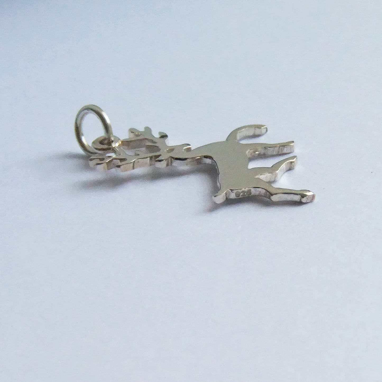 reindeer silhouette charm
