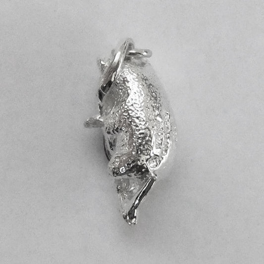Koala charm opal sterling silver or gold reverse