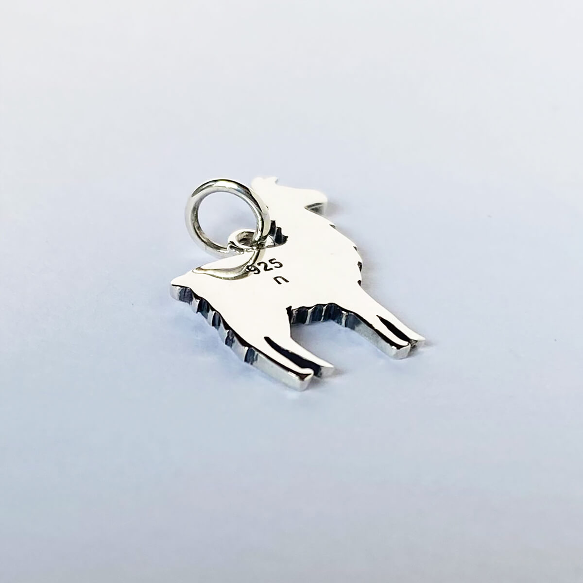 Sterling silver llama charm animal pendant
