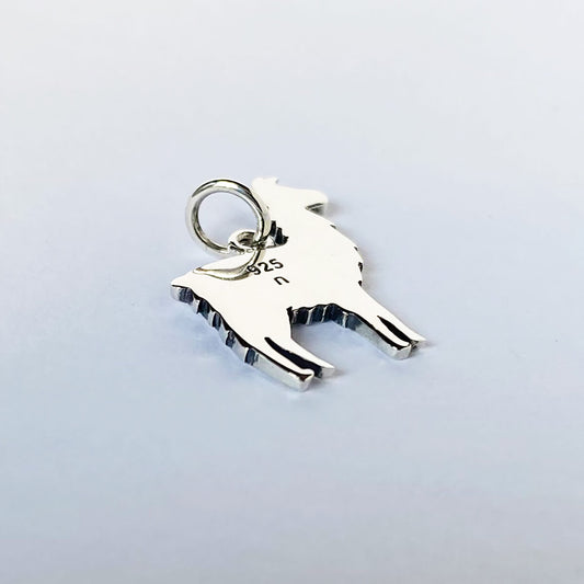 Sterling silver llama charm animal pendant