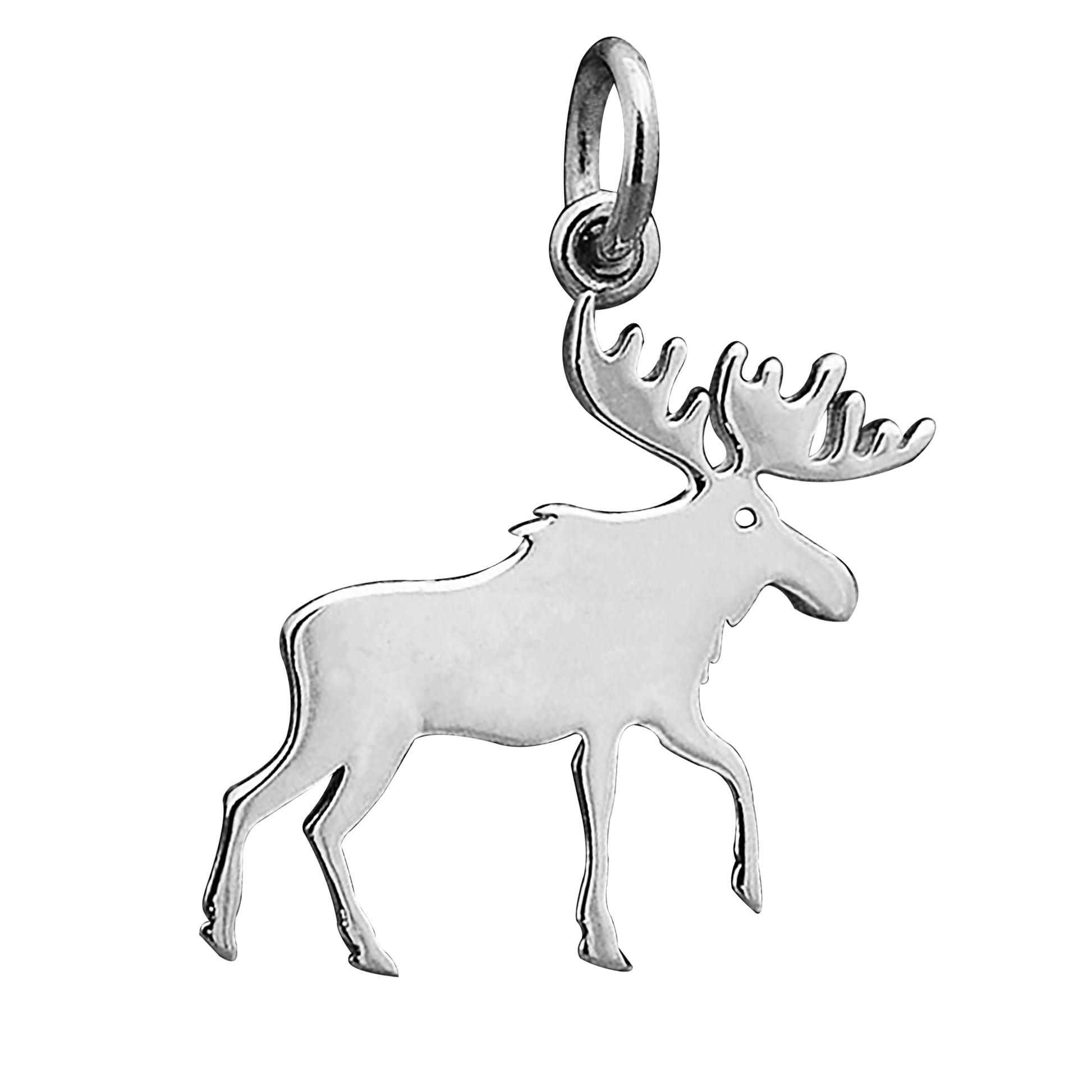 moose silhouette charm