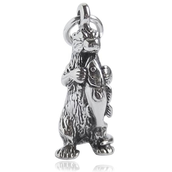otter with fish charm