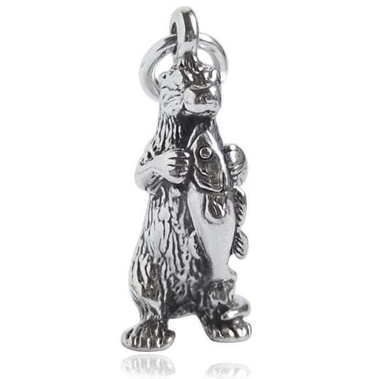 otter with fish charm