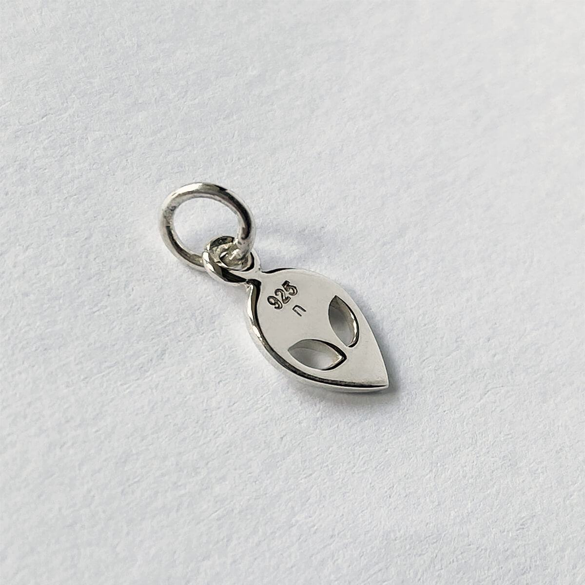 Sterling silver space alien charm extraterrestrial martian pendant