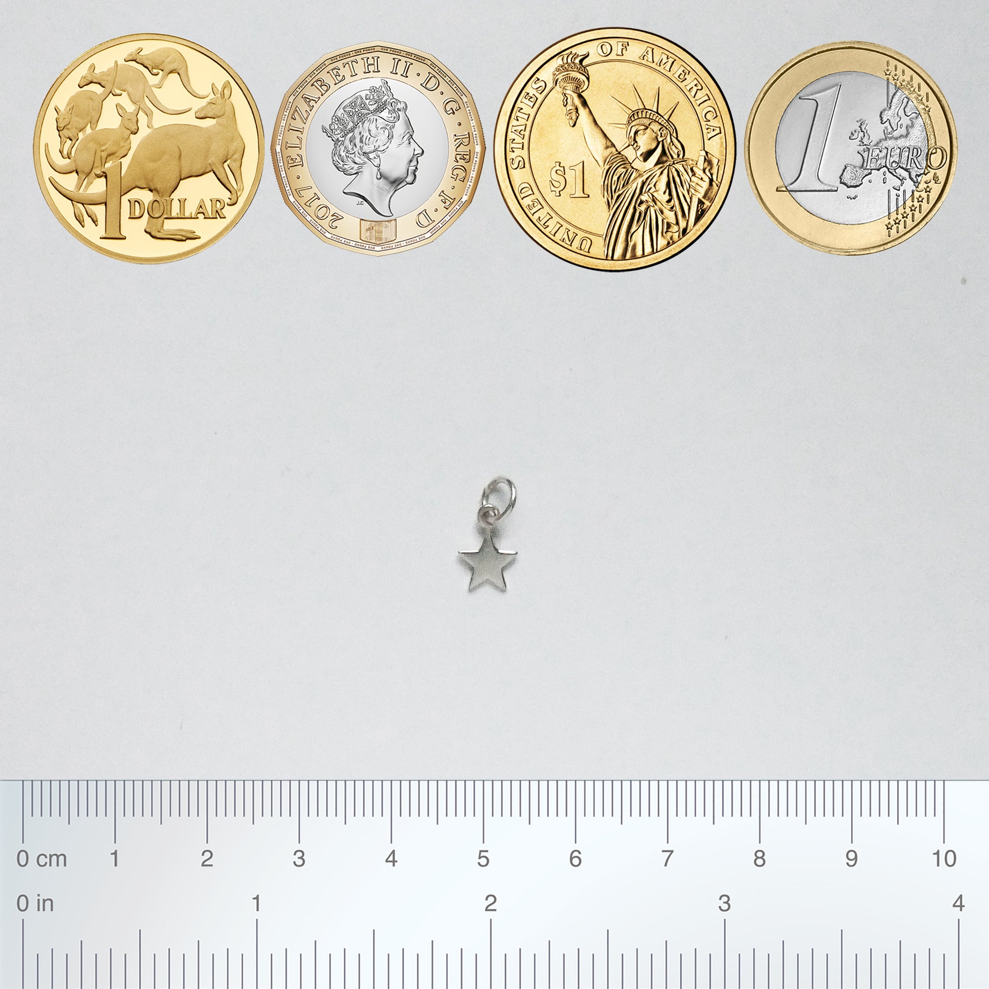 tiny star charm – sterling silver or gold plated