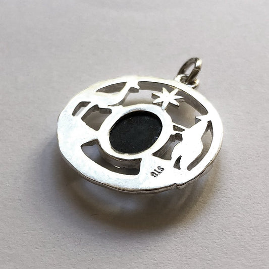australian crest charm – opal