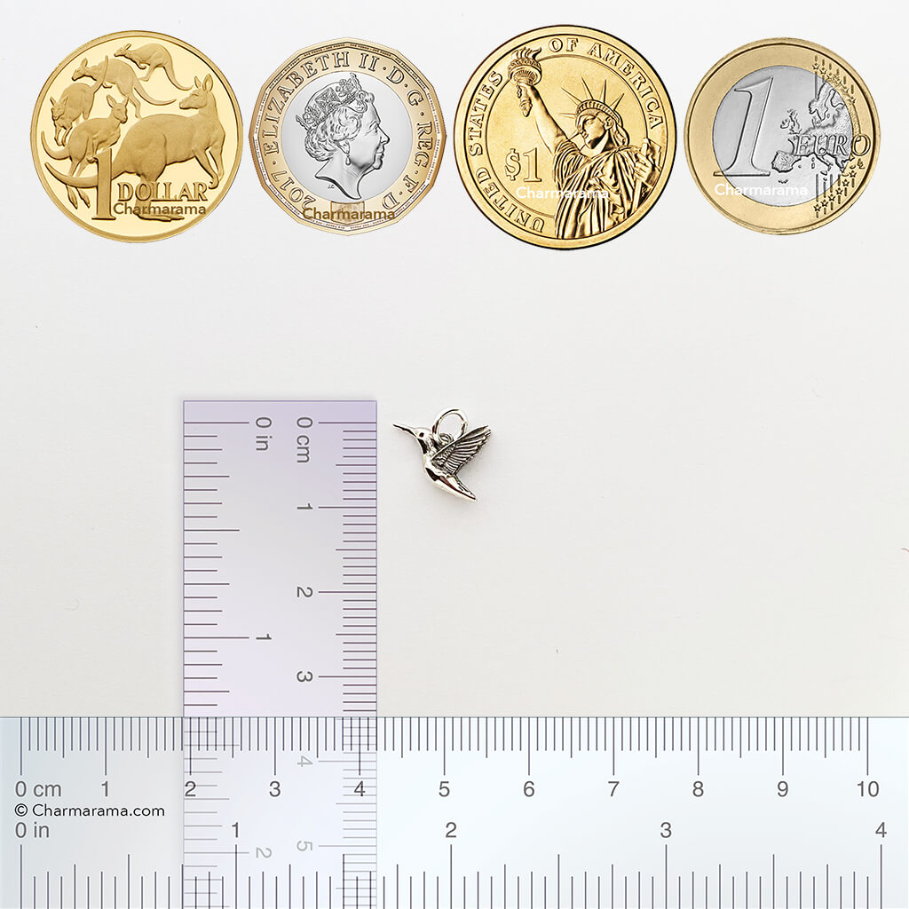 hummingbird charm — small