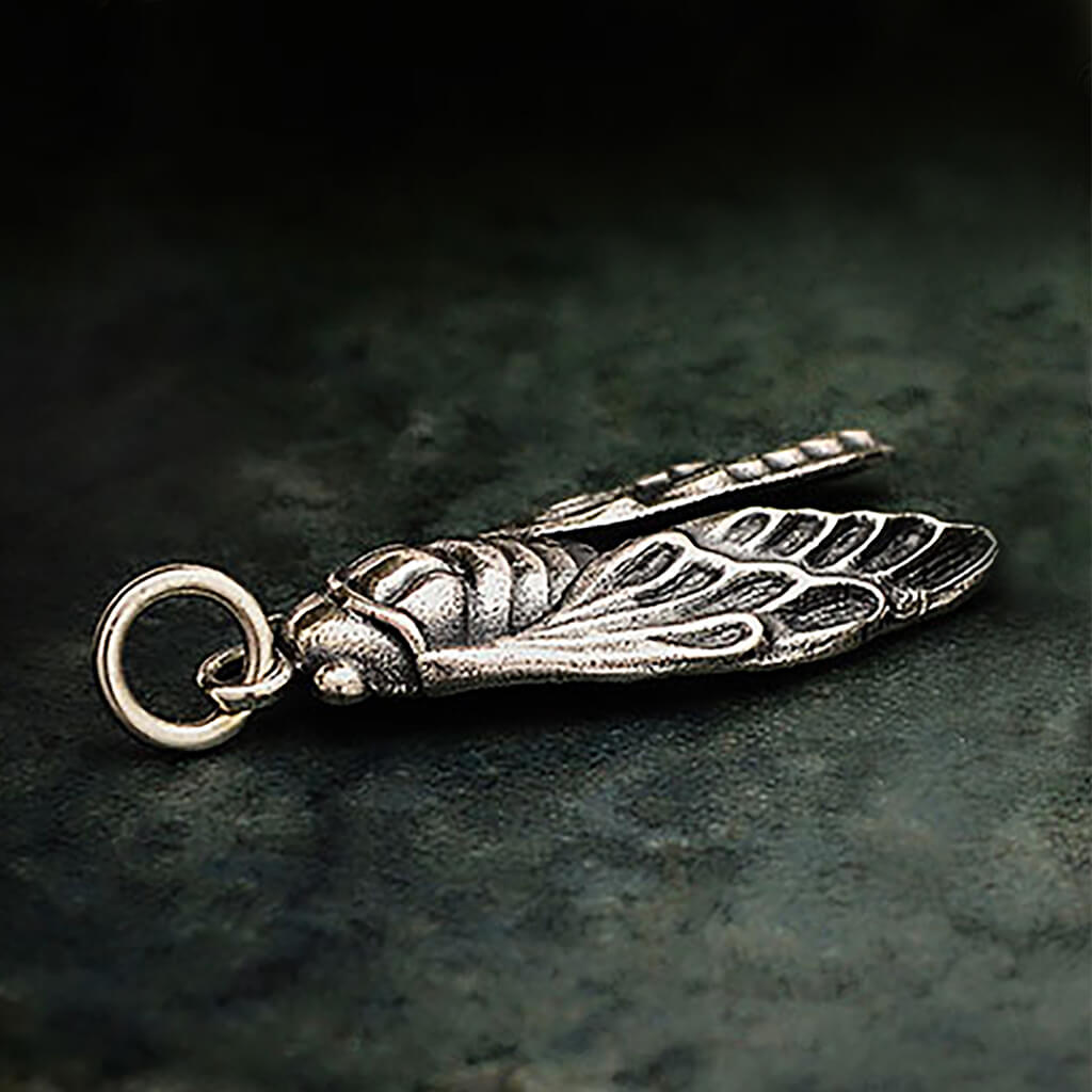 Sterling Silver Cicada Charm