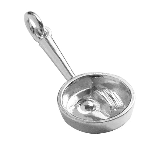 egg and bacon frying pan charm