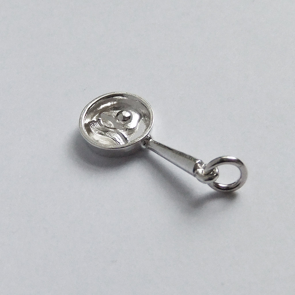 egg and bacon frying pan charm