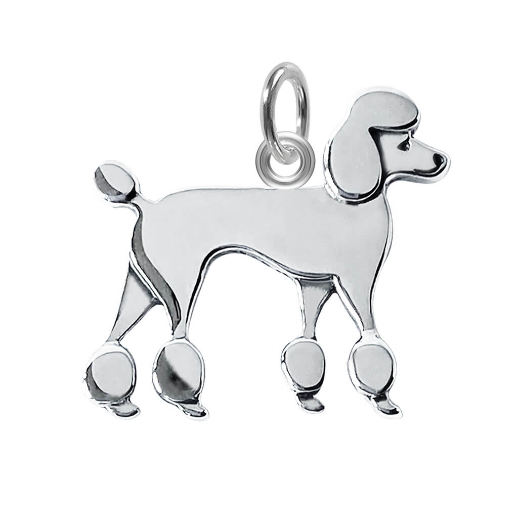 standard poodle dog charm