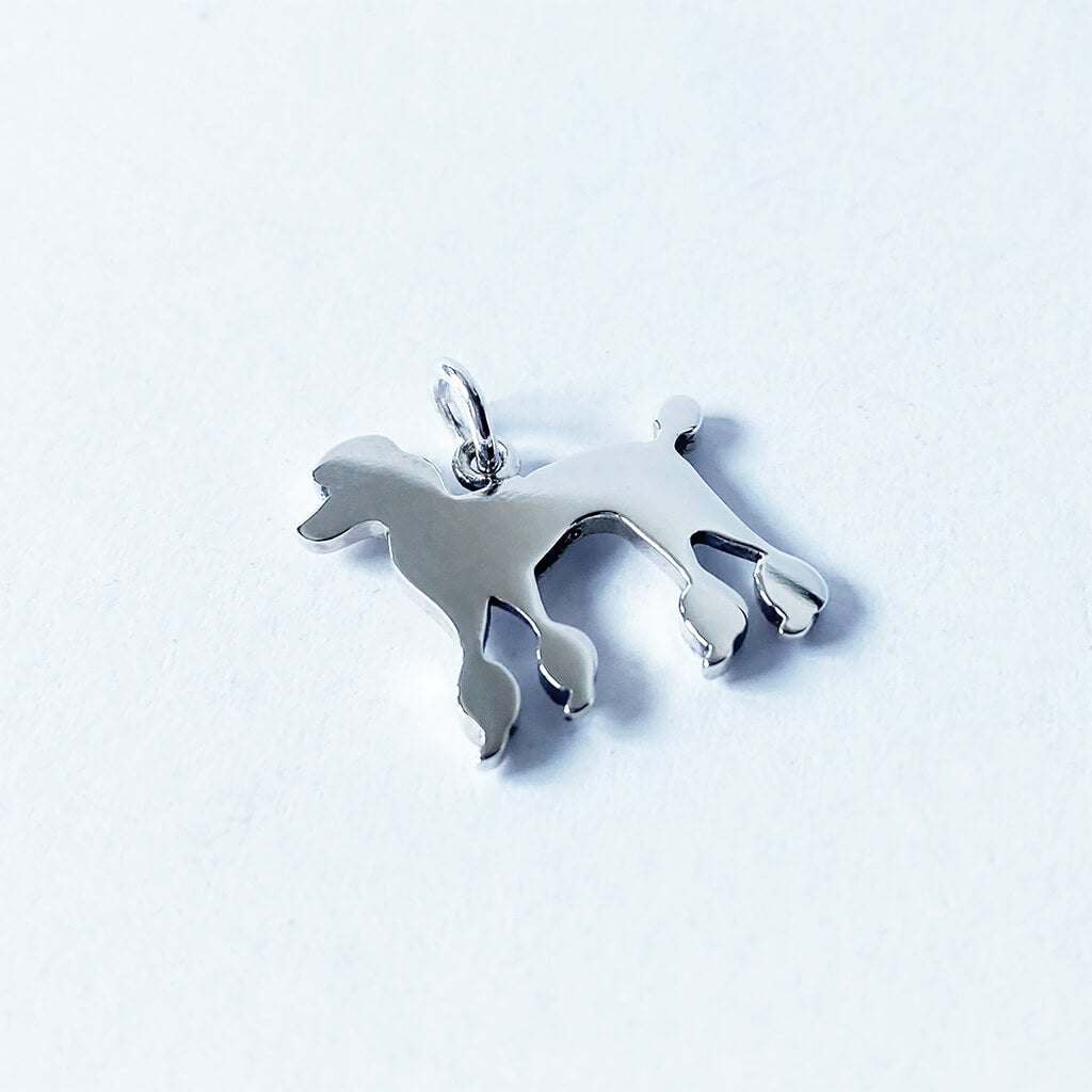 standard poodle dog charm