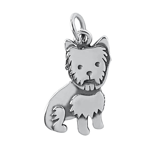 West Highland Terrier charm sterling silver dog pendant