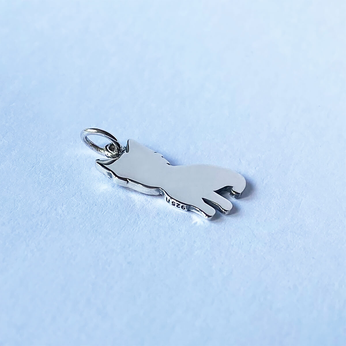 Westie charm sterling silver dog pendant