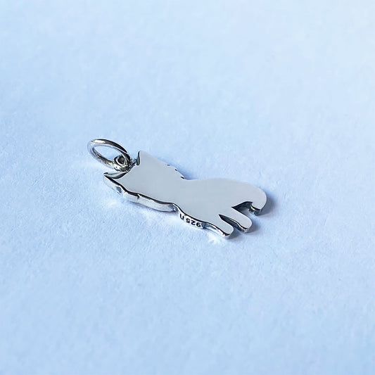 Westie charm sterling silver dog pendant