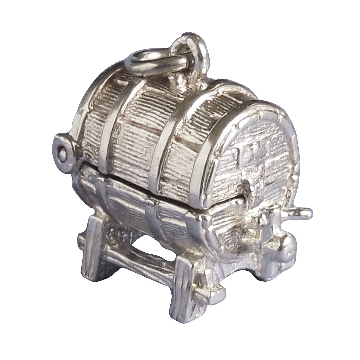 Beer Keg Charm Opens to XXX Sterling Silver or Gold