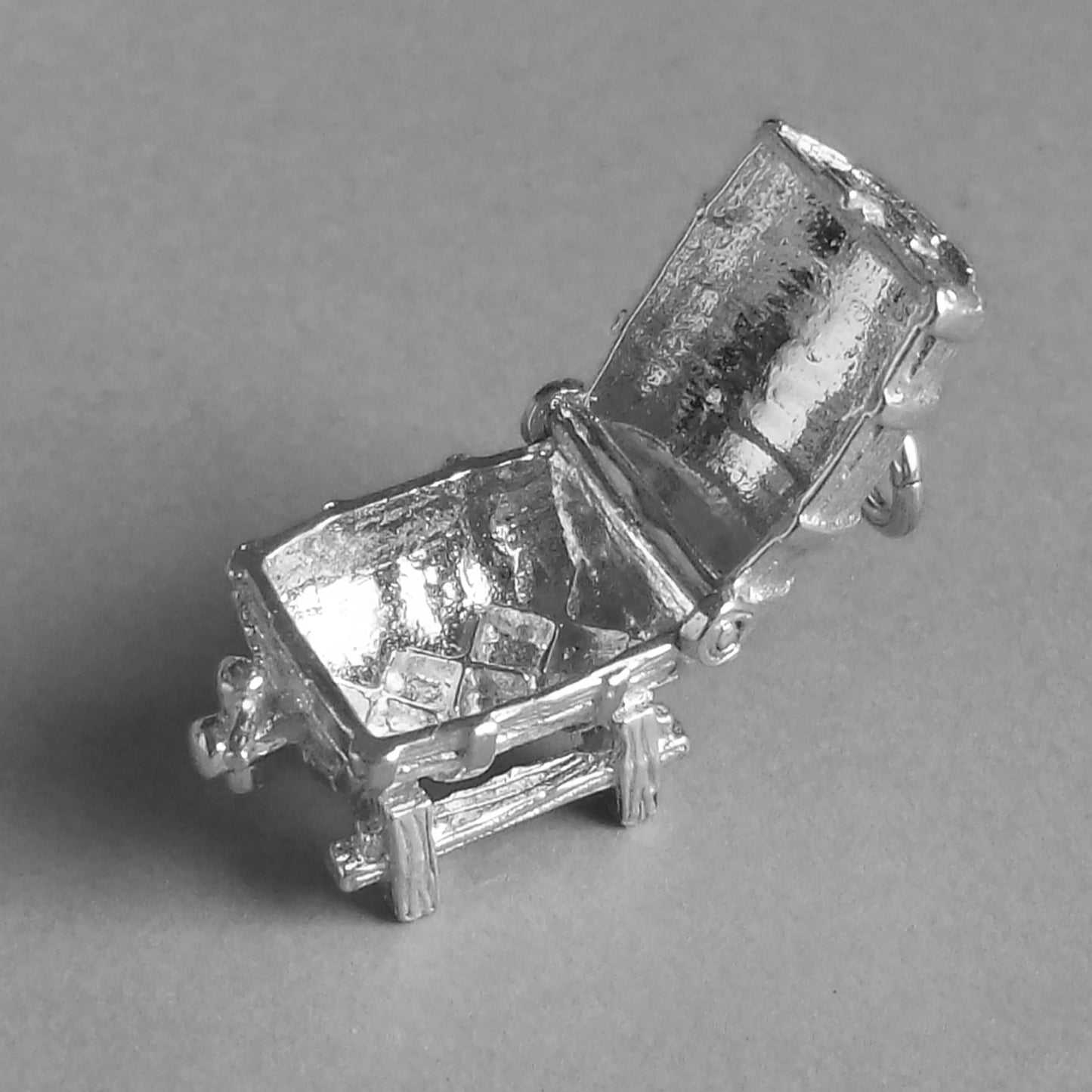 Opening Beer Barrel Charm Sterling Silver or Gold
