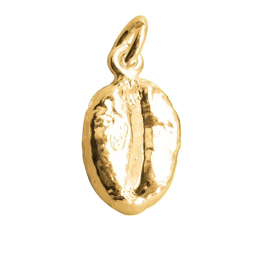 Gold Coffee Bean Pendant Charmarama