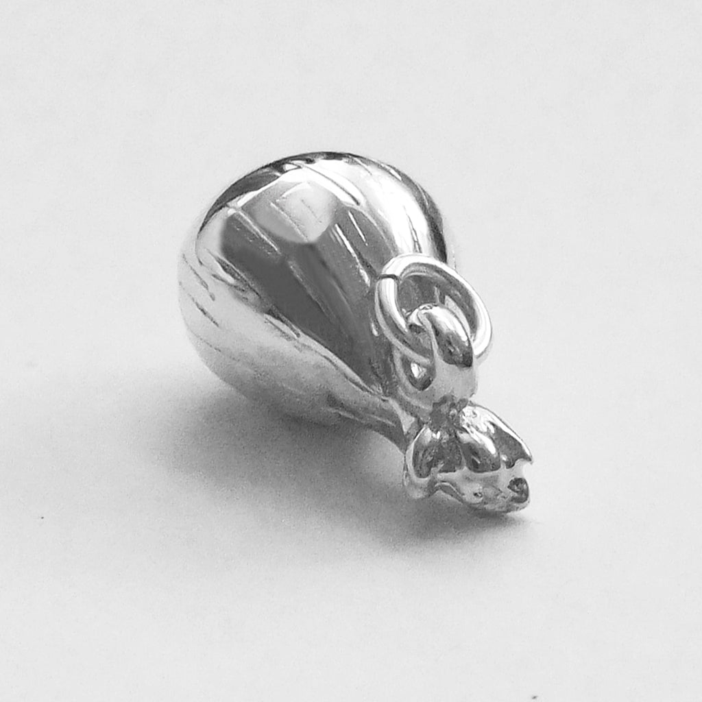 Onion Charm Sterling Silver Vegetable Pendant