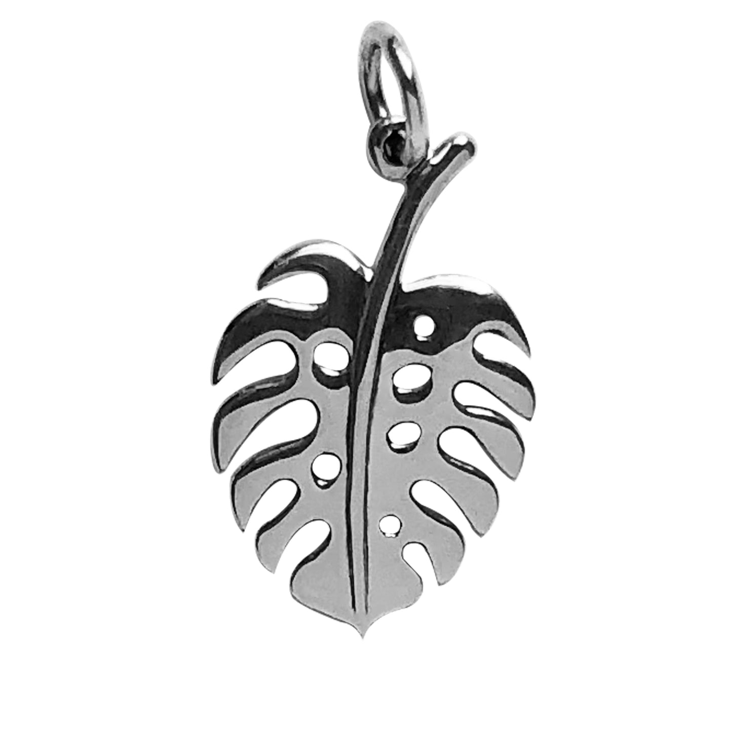 monstera leaf charm