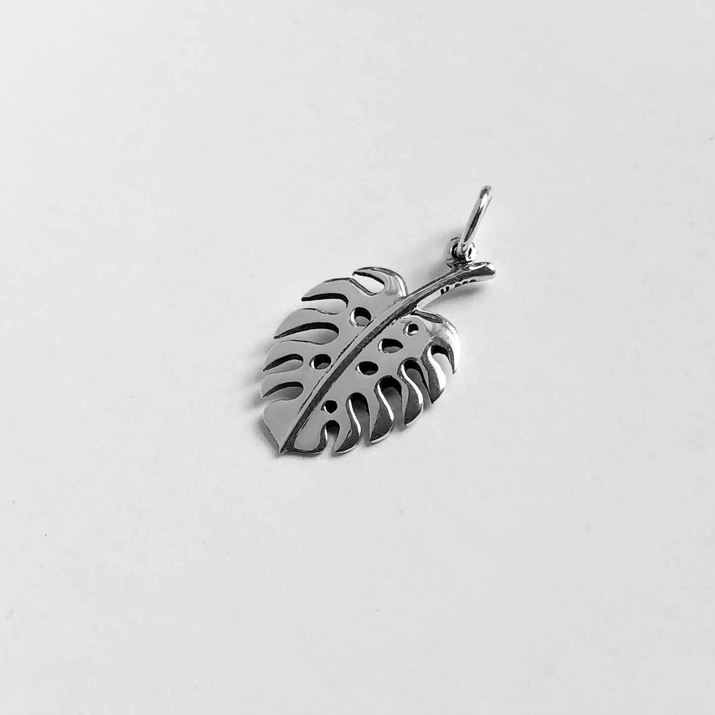 monstera leaf charm