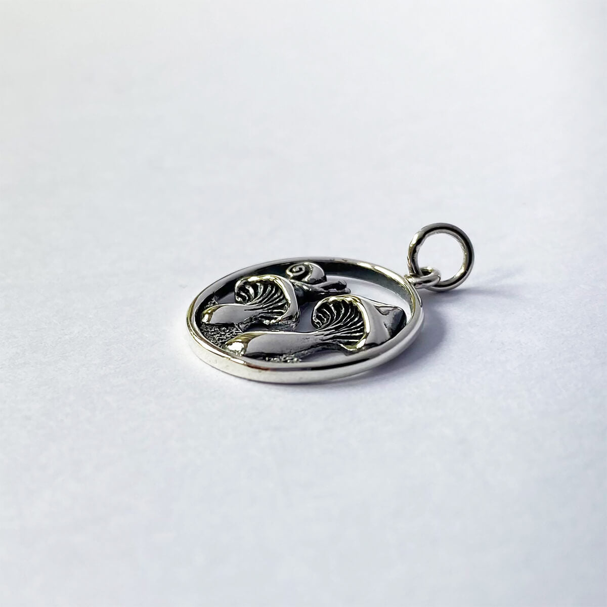 toadstools and snail charm