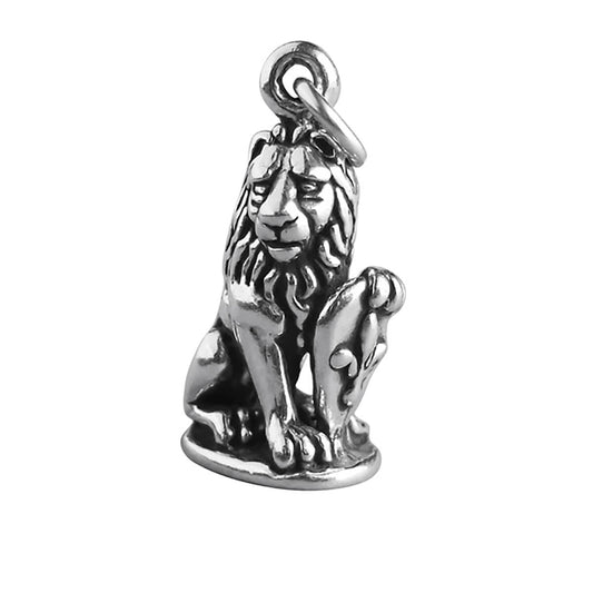 marzocco lion sterling silver statue charm