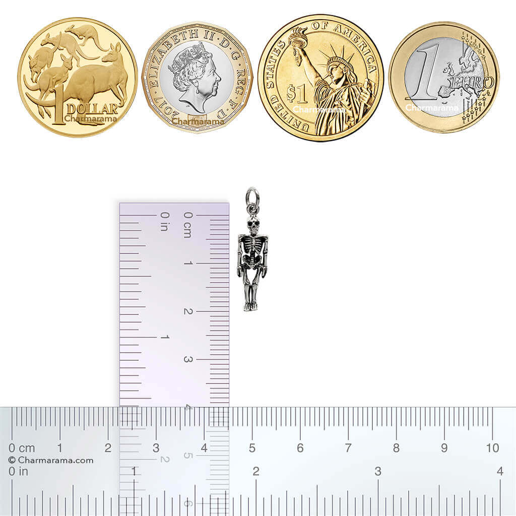 human skeleton charm