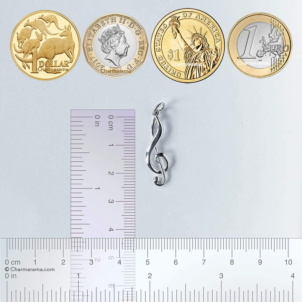 treble g clef charm